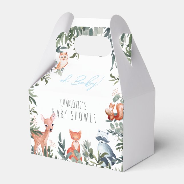 Ballotins Bois Animaux Baby shower Garçon Ballotin (Verso)