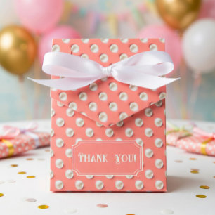 Ballotins Boîte à cadeaux élégante personnalisée en corail e