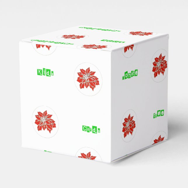 Ballotins Boîte à cadeaux Red Ponsettia (Verso)