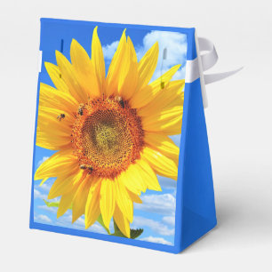 Ballotins Boîte à cadeaux tournesol et abeilles