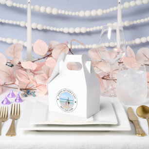 Ballotins Boîte à chapiteau blanc de style classique pour la