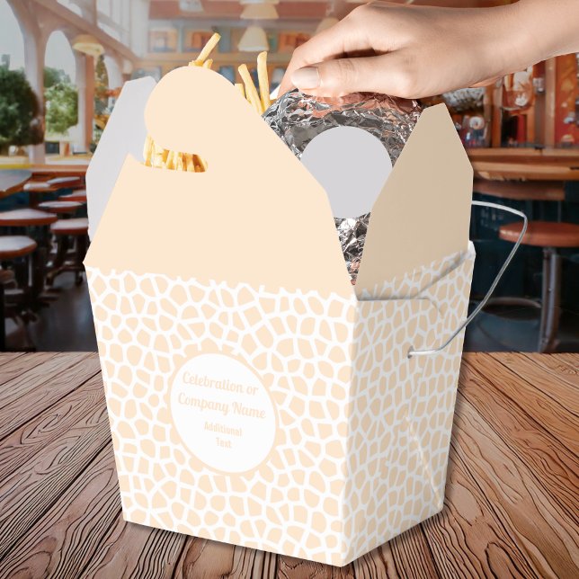 Ballotins Boîte à emporter en terrazzo - Orange Peach (Terrazzo - Orange Peach Take Out Box - Fast Food by Leapfroglisics Shop)