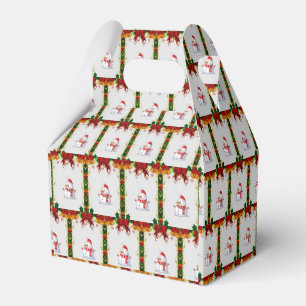 Ballotins Boîte à faveurs Gable Bonhomme de neige