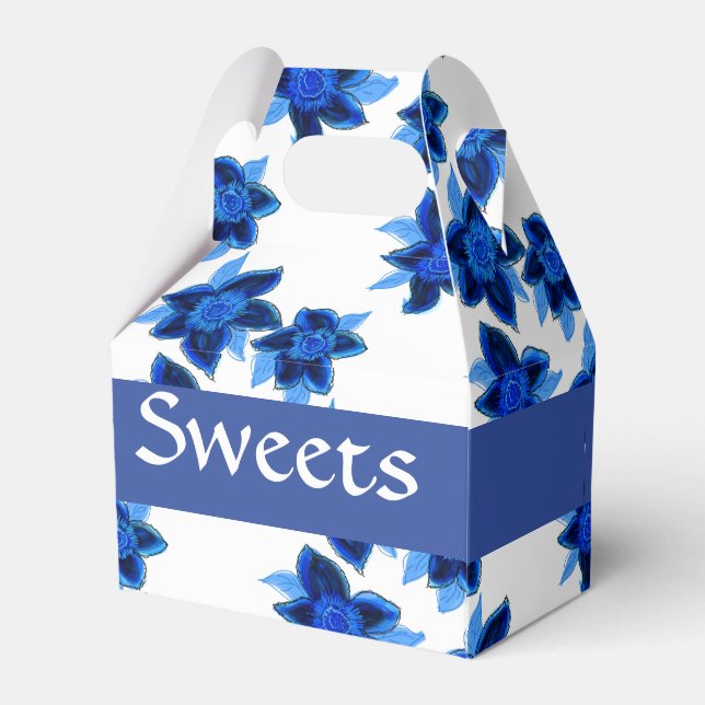 Ballotins Boîte à fleurs douce Petit Bleu (Arrière)