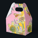 Ballotins Boîte à gâteau d'anniversaire avec peinture de fle<br><div class="desc">Boîte à gâteau d'anniversaire avec peinture de fleur de jonquille aquarelle florale. Un produit magnifique réalisé à partir de mes peintures aquarelles originales.</div>