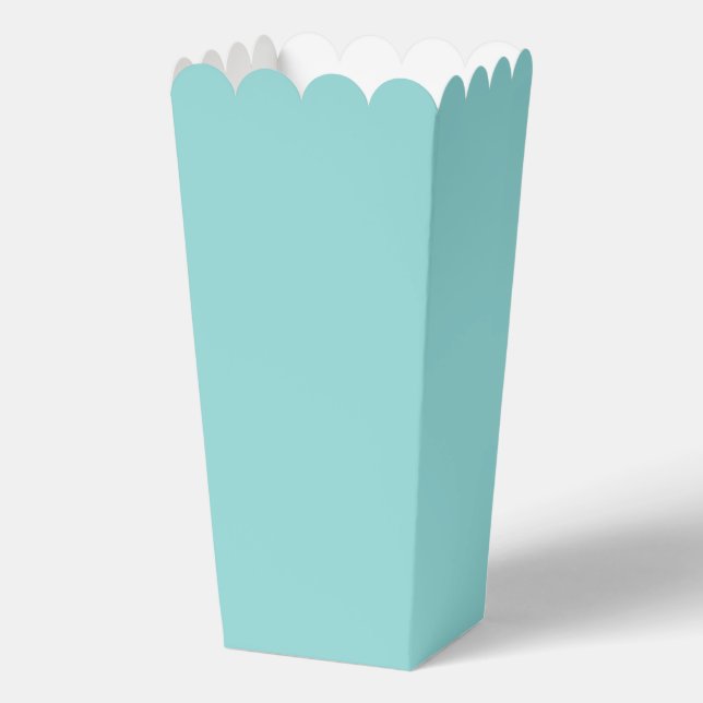 Ballotins Boîte à Popcorn Bleu Clair Favor (Recto)