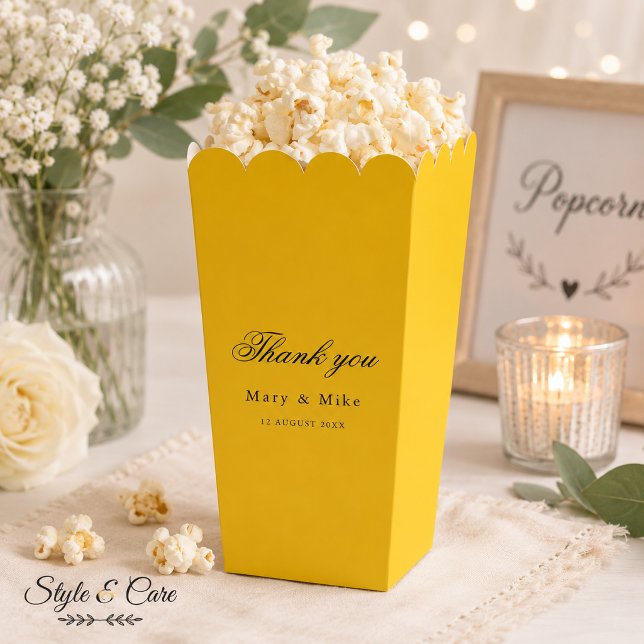 Ballotins Boîte à Popcorn Élégante pour Toute Célébration (Stylish Popcorn Favor Box for Any Celebration)