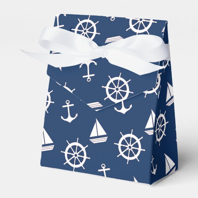Ballotins Boîte cadeau Ancre bleu marine (Verso)