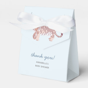 Ballotins Boîte cadeau Baby shower Blue Mom Tiger & Cub