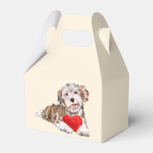 Ballotins Boîte Cadeau Chiot Avec Coeur