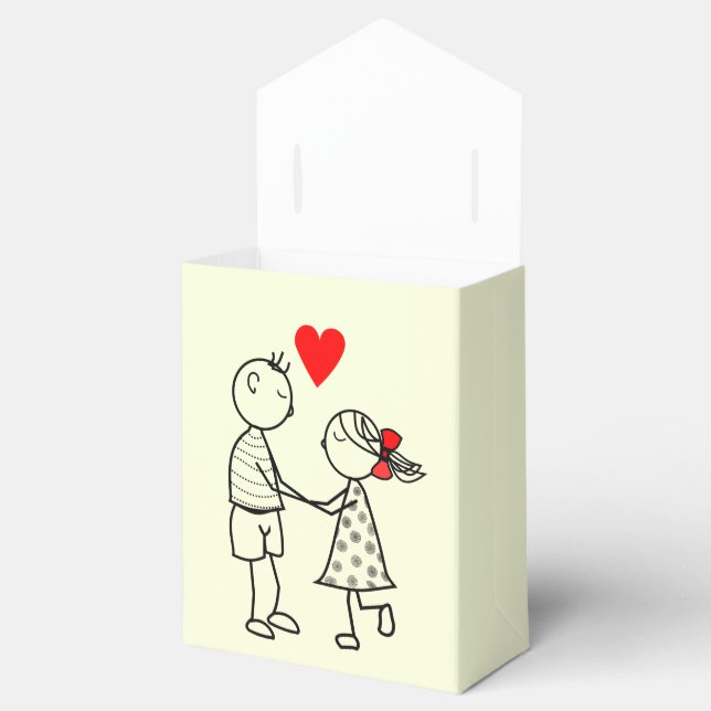 Ballotins Boîte Cadeau Couple Cute (Ouvert)