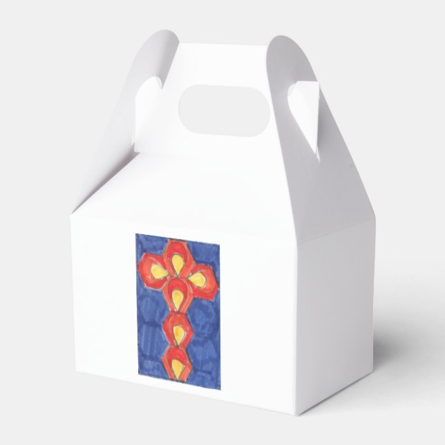 Ballotins Boîte cadeau Cross Motif Gable (Arrière)