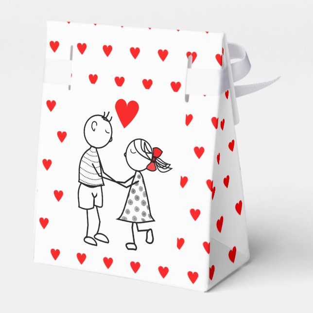 Ballotins Boîte cadeau d'amour pour couple romantique (Arrière)