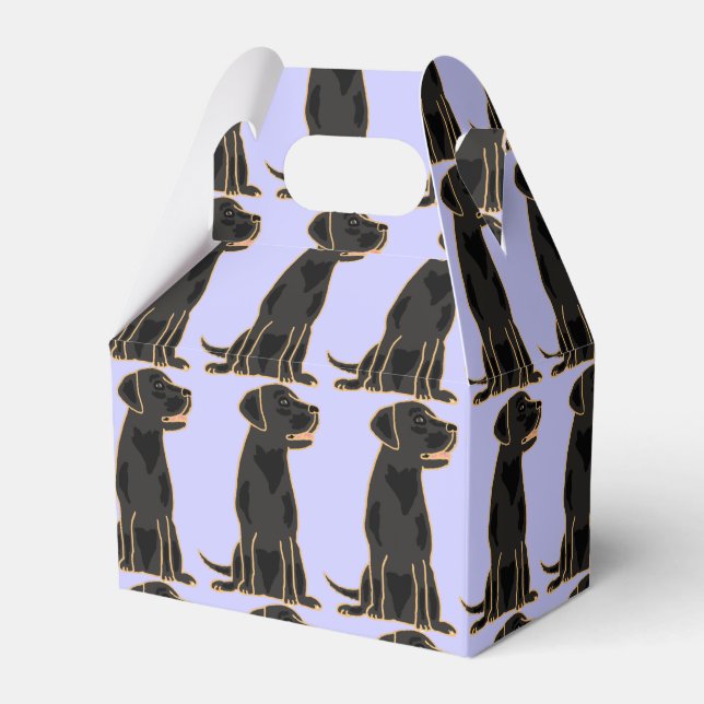 Ballotins Boîte cadeau de Black Labrador Retriever (Verso)