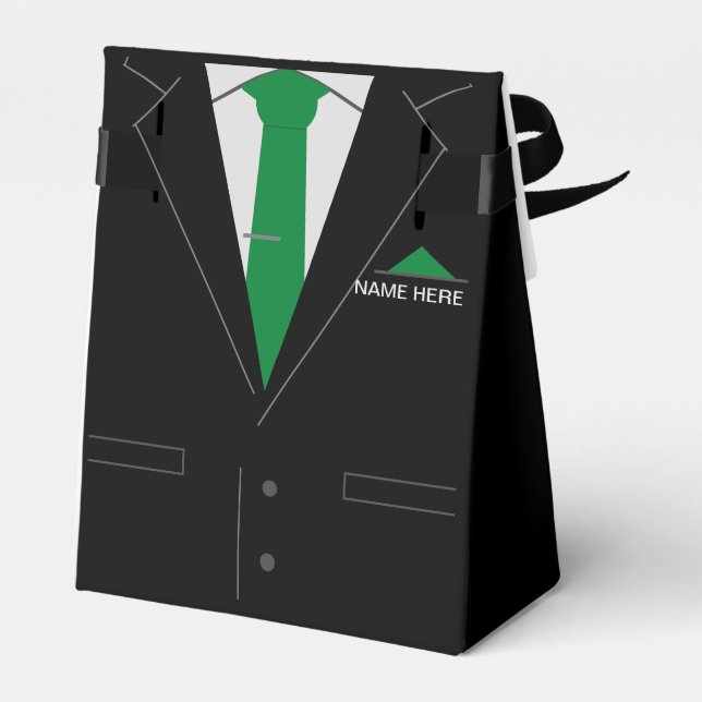 Ballotins Boîte cadeau de cravate drôle avec texte personnal (Arrière)