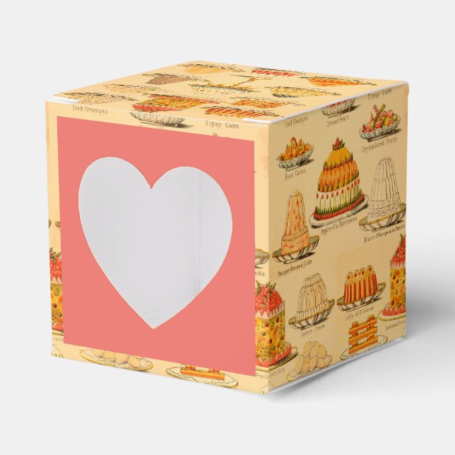 Ballotins Boîte cadeau de desserts vintage (Verso)