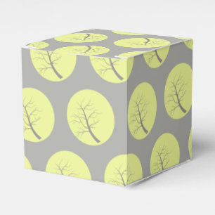 Ballotins Boîte-cadeau de faveur de motif de cercles d'arbre