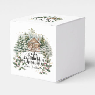 Ballotins Boîte cadeau de Noël avec vœux de Noël
