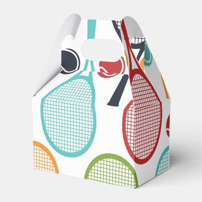 Ballotins Boîte cadeau de tennis pour Tennis Party for Tenni (Verso)