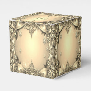 Ballotins Boîte cadeau de vacances décorative or