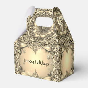 Ballotins Boîte cadeau de vacances décorative or