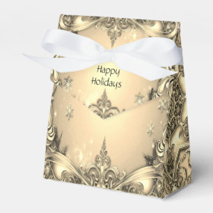 Ballotins Boîte cadeau de vacances décorative or