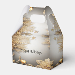 Ballotins Boîte cadeau de vacances décorative or unique