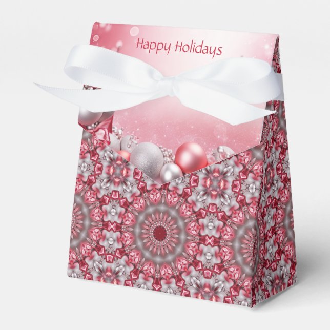 Ballotins Boîte cadeau de vacances rose (Verso)