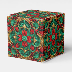 Ballotins Boîte cadeau de vacances rouge vert décoratif