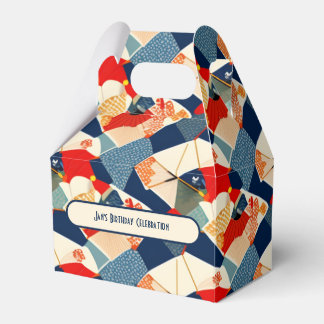 Ballotins Boîte cadeau design coloré japonais | Personnalisé