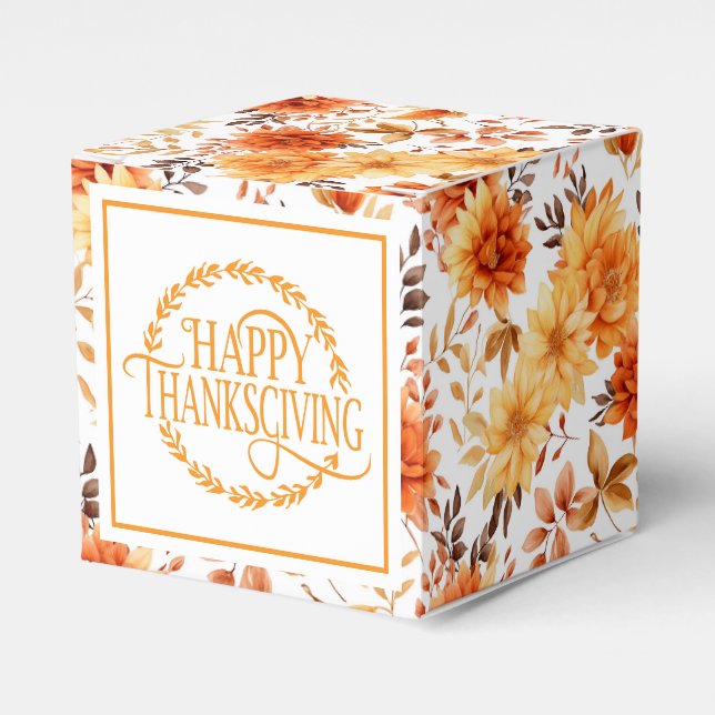 Ballotins Boîte Cadeau Fleurs D'Automne (Verso)