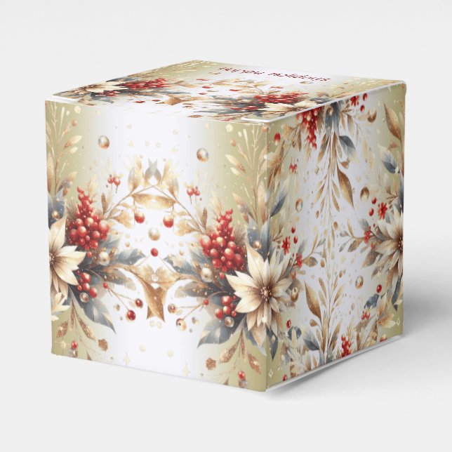 Ballotins Boîte Cadeau Fleurs de Vacances Modernes (Verso)