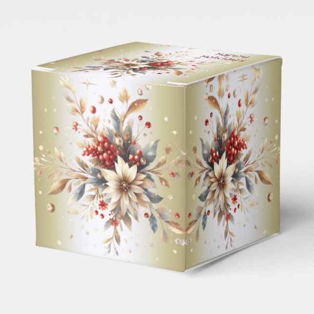 Ballotins Boîte Cadeau Fleurs de Vacances Modernes (Verso)