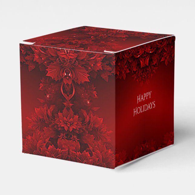 Ballotins Boîte Cadeau Floral Feuille (Verso)
