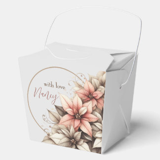 Ballotins Boîte-cadeau florale pastel délicate