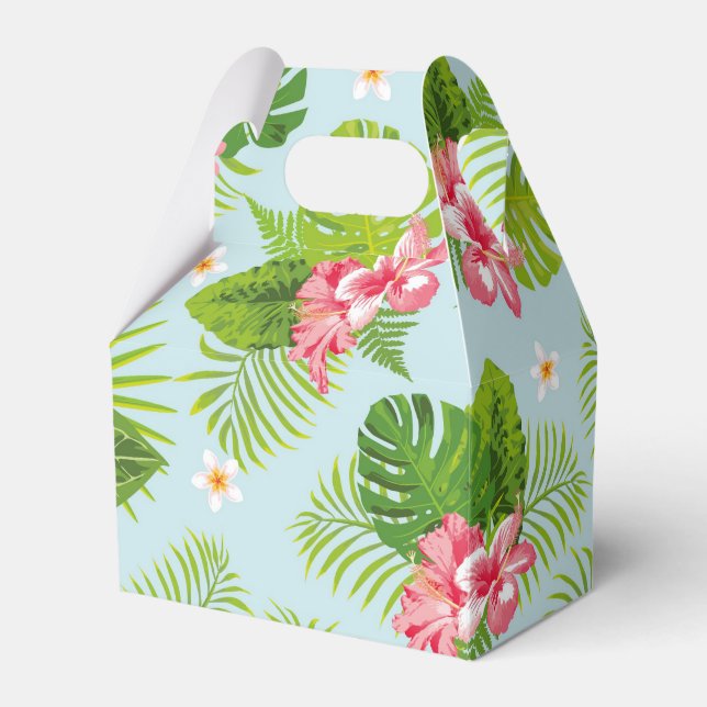 Ballotins Boîte cadeau Hibiscus Palm rose (Verso)
