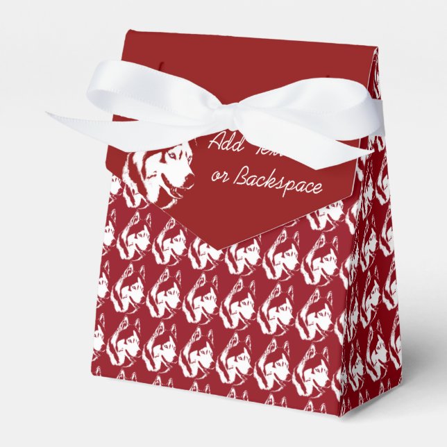 Ballotins Boîte cadeau Husky Personnaliser boîte cadeau Husk (Verso)