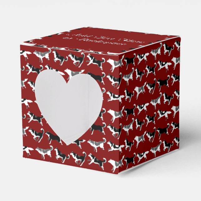 Ballotins Boîte cadeau Husky Personnaliser Husky Sled Chig T (Verso)