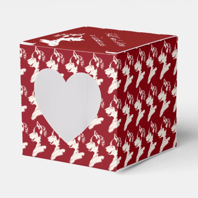 Ballotins Boîte cadeau Husky Personnalisez les boîtes cadeau (Verso)
