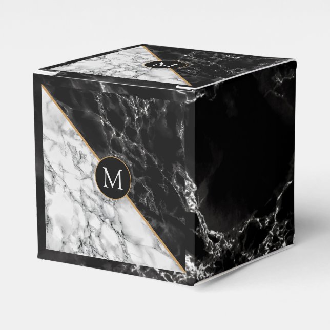 Ballotins Boîte cadeau Monogram personnalisée avec votre let (Verso)