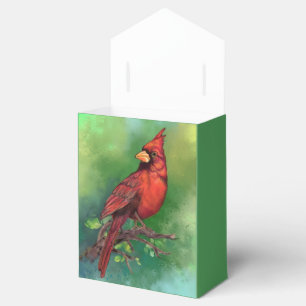 Ballotins Boîte Cadeau Oiseau Cardinal Rouge du Nord