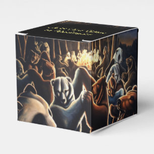 Ballotins Boîte Cadeau Ours Personnaliser Danse Ours Boîte C