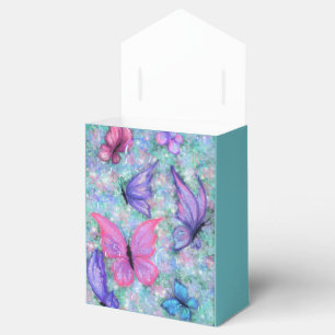 Ballotins Boîte cadeau Papillons colorés