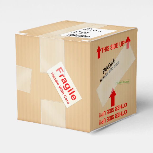 Ballotins Boîte-cadeau personnalisée de carton d'expédition  (Verso)