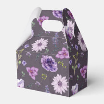 Boîte cadeau Purple Floral