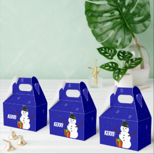 Ballotins Boîte cadeau Snowman personnalisable sur Blue Sky