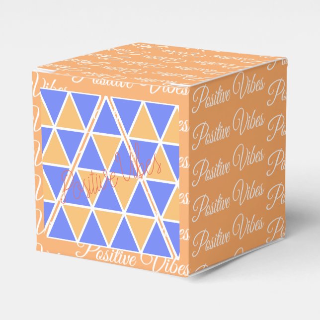 Ballotins Boîte Cadeau Triangles Funky Pyramides Vibes Posit (Verso)