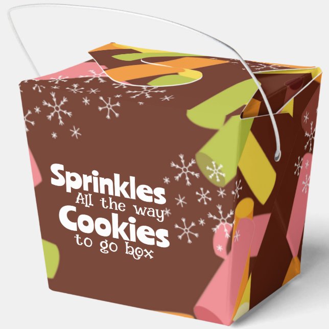 Ballotins Boîte de biscuits de Noël à emporter Sprinkles All (Verso)