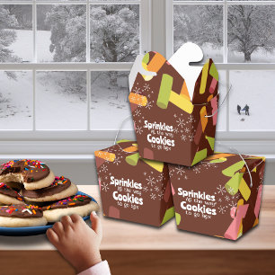 Ballotins Boîte de biscuits de Noël à emporter Sprinkles All