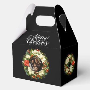 Ballotins Boîte de boîtier de cadeau de couronne de Noël de